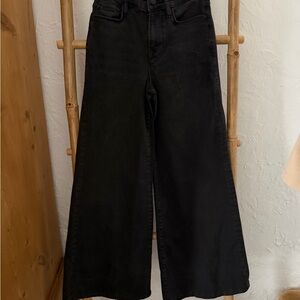 Frame Denim Black Le Palazzo Pixie Jeans